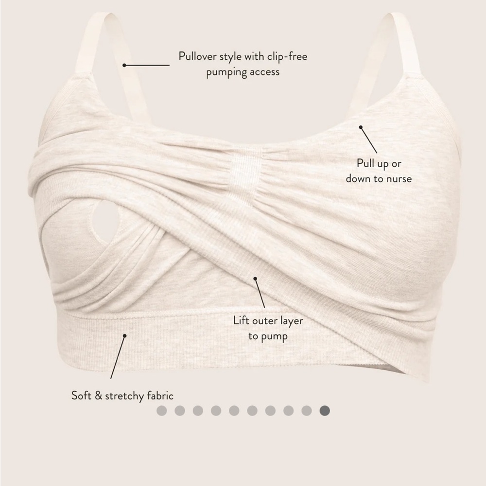 Kindred Bravely Sublime Hands-Free Pumping& Nursing Bra Beige